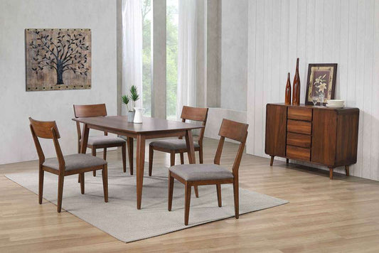 Sunset Trading -  Mid Century 6 Piece 60in Rectangular Dining Table Set  - DLU-MC3660-C45-SR6P veiw 2