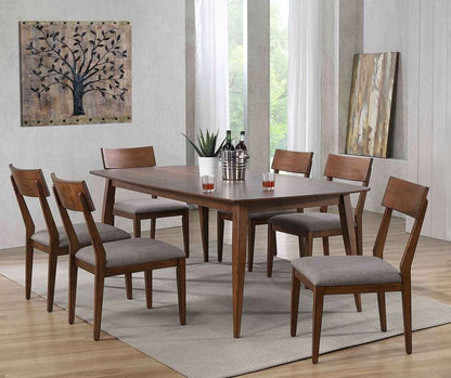 Sunset Trading -  Mid Century 7 Piece 78in Rectangular Dining Table Set  - DLU-MC4278-C45-7P veiw 2