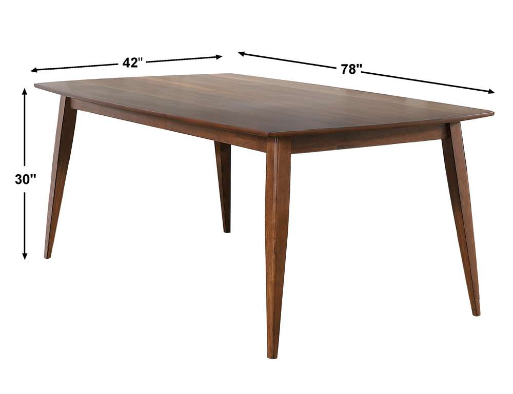 Sunset Trading -  Mid Century 78in Rectangular Dining Table  - DLU-MC4278 veiw 5