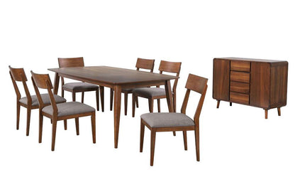 Sunset Trading -  Mid Century 8 Piece 78in Rectangular Dining Table Set  - DLU-MC4278-C45-SR8P veiw 1