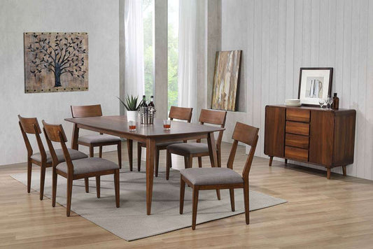 Sunset Trading -  Mid Century 8 Piece 78in Rectangular Dining Table Set  - DLU-MC4278-C45-SR8P veiw 2