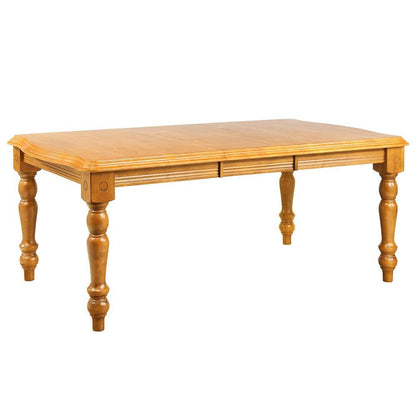Sunset Trading - Oak Selections 5 Piece 56-72in Rectangular Extendable Dining Set with Arrowback Windsor Chairs  - Light Oak - DLU-SLT4272-820-LO5PC veiw 2