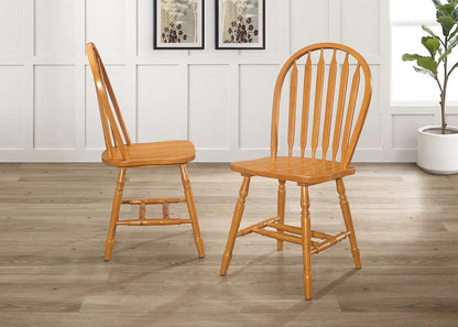 Sunset Trading - Oak Selections Arrowback Dining Side Chair (Set of 2) - Light Oak - DLU-820-LO-RTA-2 veiw 1