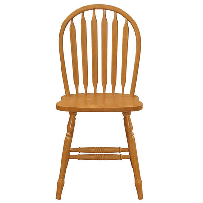Sunset Trading - Oak Selections Arrowback Dining Side Chair (Set of 2) - Light Oak - DLU-820-LO-RTA-2 veiw 2