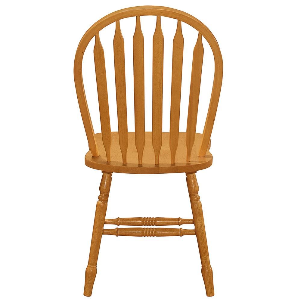 Sunset Trading - Oak Selections Arrowback Dining Side Chair (Set of 2) - Light Oak - DLU-820-LO-RTA-2 veiw 3