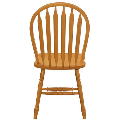 Sunset Trading - Oak Selections Arrowback Dining Side Chair (Set of 2) - Light Oak - DLU-820-LO-RTA-2 veiw 3