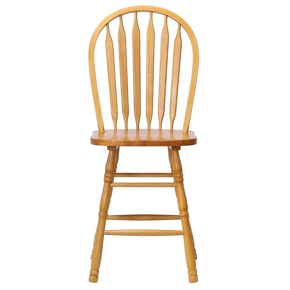 Sunset Trading - Oak Selections Arrowback Windsor 24in Barstool (Set of 2) - DLU-B824-LO-2 veiw 1
