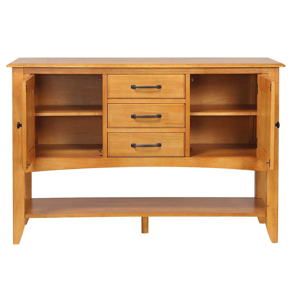 Sunset Trading -  Oak Selections Sideboard with Large Display Shelf  - DLU-1122-SB-LO veiw 3