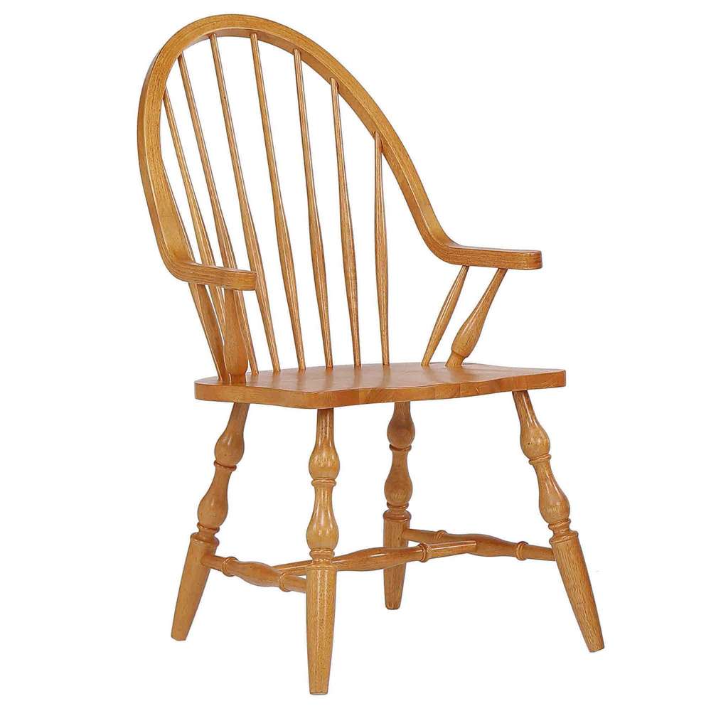 Sunset Trading -  Oak Selections Windsor Dining Chair with Arms  - DLU-C30A-LO veiw 1