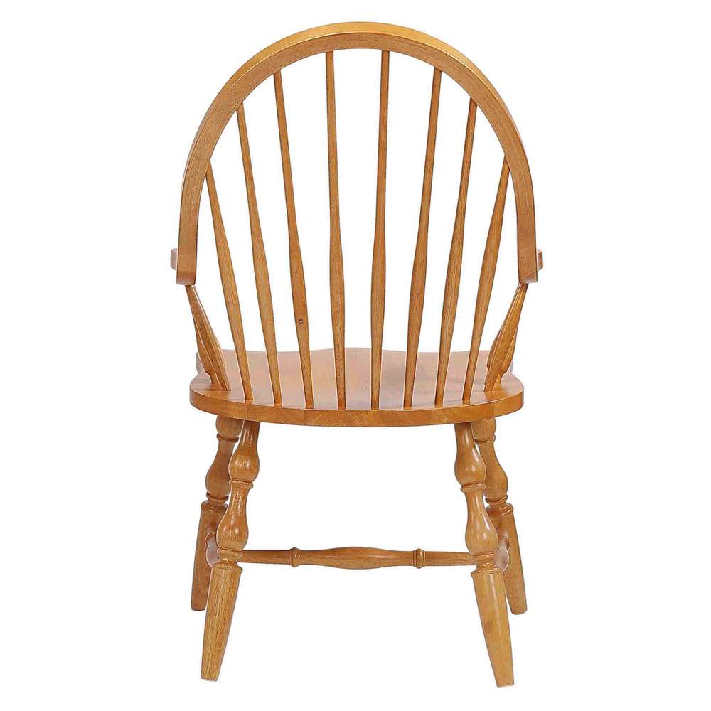 Sunset Trading -  Oak Selections Windsor Dining Chair with Arms  - DLU-C30A-LO veiw 4