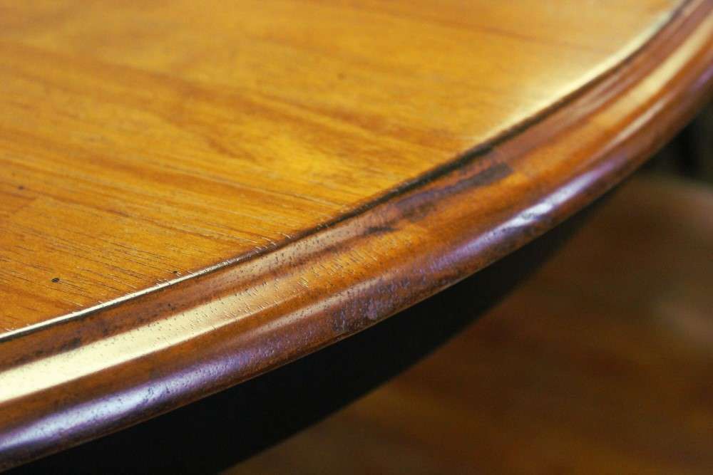 Sunset Trading - Pedestal Dining Table in Antique Black Base with Cherry Finish Butterfly Top - DLU-TBX4266-BCH veiw 3