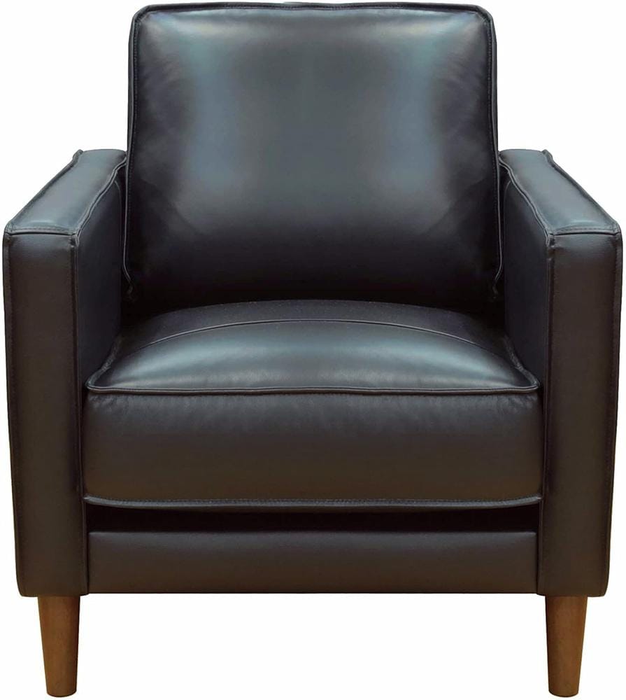 Sunset Trading - Prelude 32in Wide Black Top Grain Leather Armchair  - Black - SU-PR15070-80-100E veiw 2