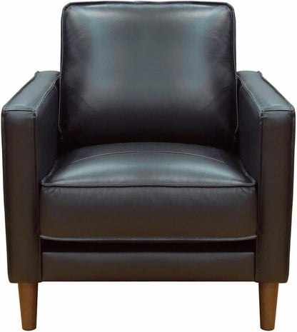 Sunset Trading - Prelude 32in Wide Black Top Grain Leather Armchair  - Black - SU-PR15070-80-100E veiw 2