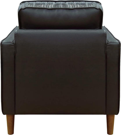Sunset Trading - Prelude 32in Wide Black Top Grain Leather Armchair  - Black - SU-PR15070-80-100E veiw 4