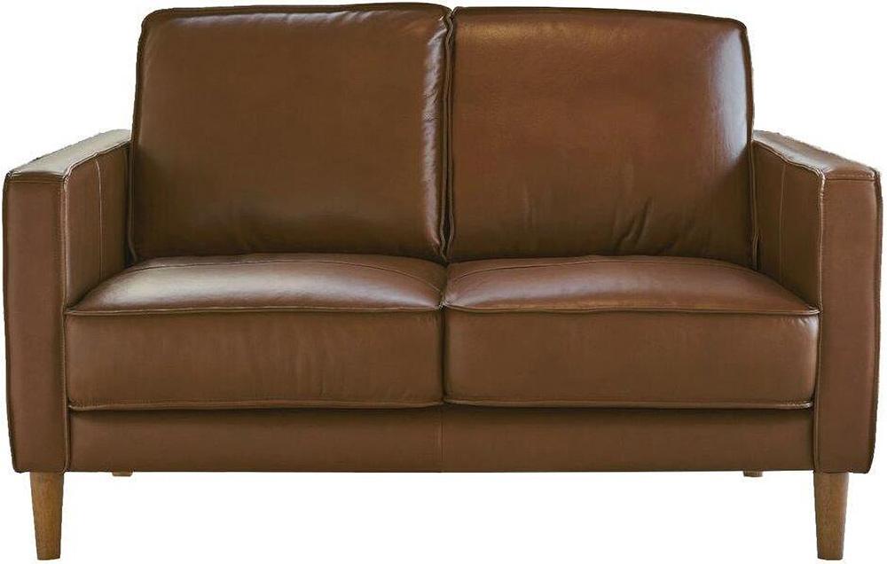 Sunset Trading - Prelude 55in Wide Top Grain Leather Loveseat  - Chestnut Brown - SU-PR15070-86-200E veiw 2