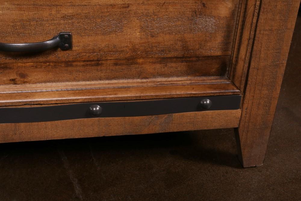 Sunset Trading - Rustic City 6 Drawer Chest Industrial Metal Accents - HH-4365-330_CLOSEOUT veiw 3