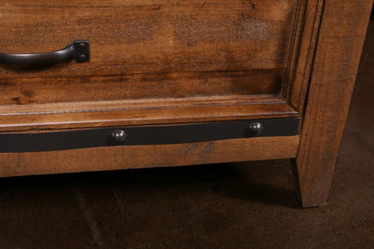 Sunset Trading - Rustic City 6 Drawer Chest Industrial Metal Accents - HH-4365-330_CLOSEOUT veiw 3