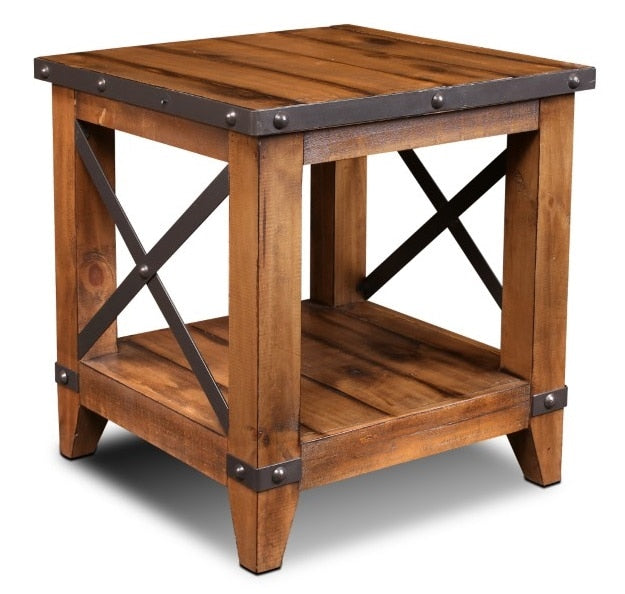 Sunset Trading - Rustic City End Tableshelf - HH-1365-100_CLOSEOUT veiw 1