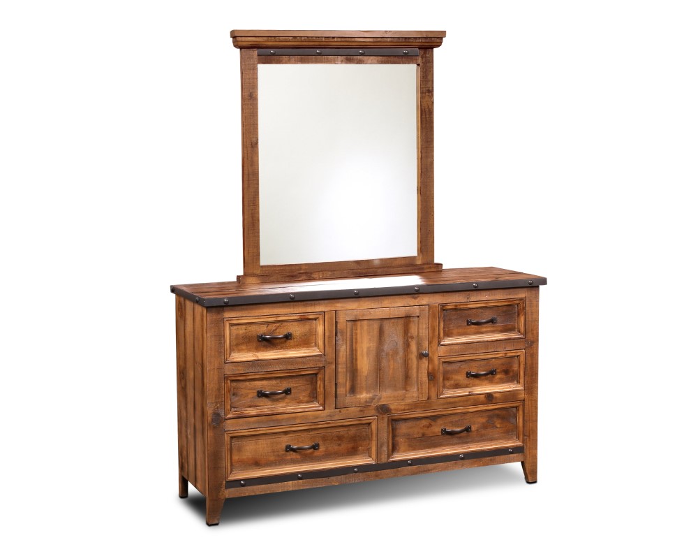 Sunset Trading - Rustic City Mirrorindustrial Metal Accents - HH-4365-320_CLOSEOUT veiw 3