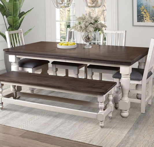 Sunset Trading -  Rustic French 78in Rectangular Dining Table  - HH-8750-078_CLOSEOUT veiw 2