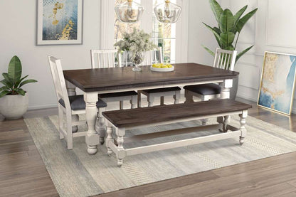 Sunset Trading -  Rustic French 78in Rectangular Dining Table  - HH-8750-078_CLOSEOUT veiw 7