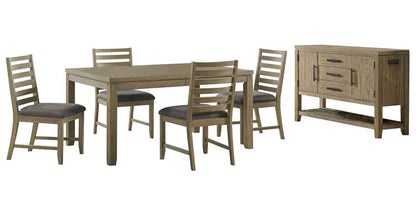 Sunset Trading -  Saunders 6PC Extendable Dining Table Set  - ED-D18620TB-4S-SV6P veiw 1