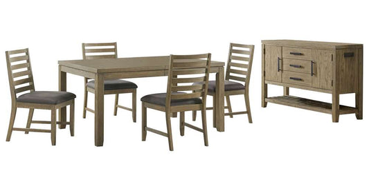 Sunset Trading -  Saunders 6PC Extendable Dining Table Set  - ED-D18620TB-4S-SV6P veiw 1
