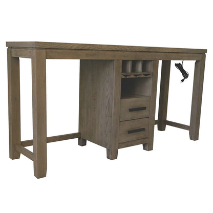 Sunset Trading -  Saunders 71in Narrow Bar Console Sofa Table with Charging Station  - ED-D18620TCB veiw 2
