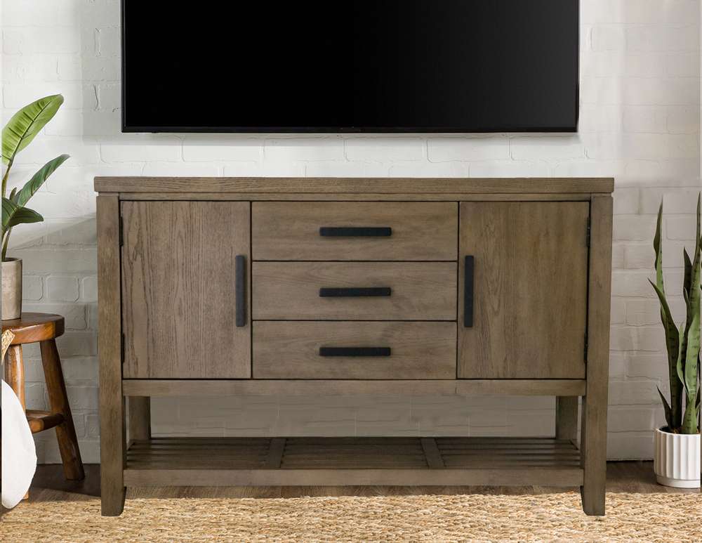 Sunset Trading -  Saunders Sideboard Buffet Server TV Home Entertainment Center  - ED-D18620SV veiw 9