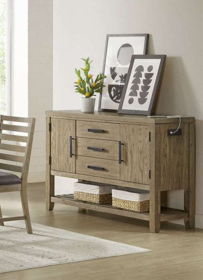 Sunset Trading -  Saunders Sideboard Buffet Server TV Home Entertainment Center  - ED-D18620SV veiw 10