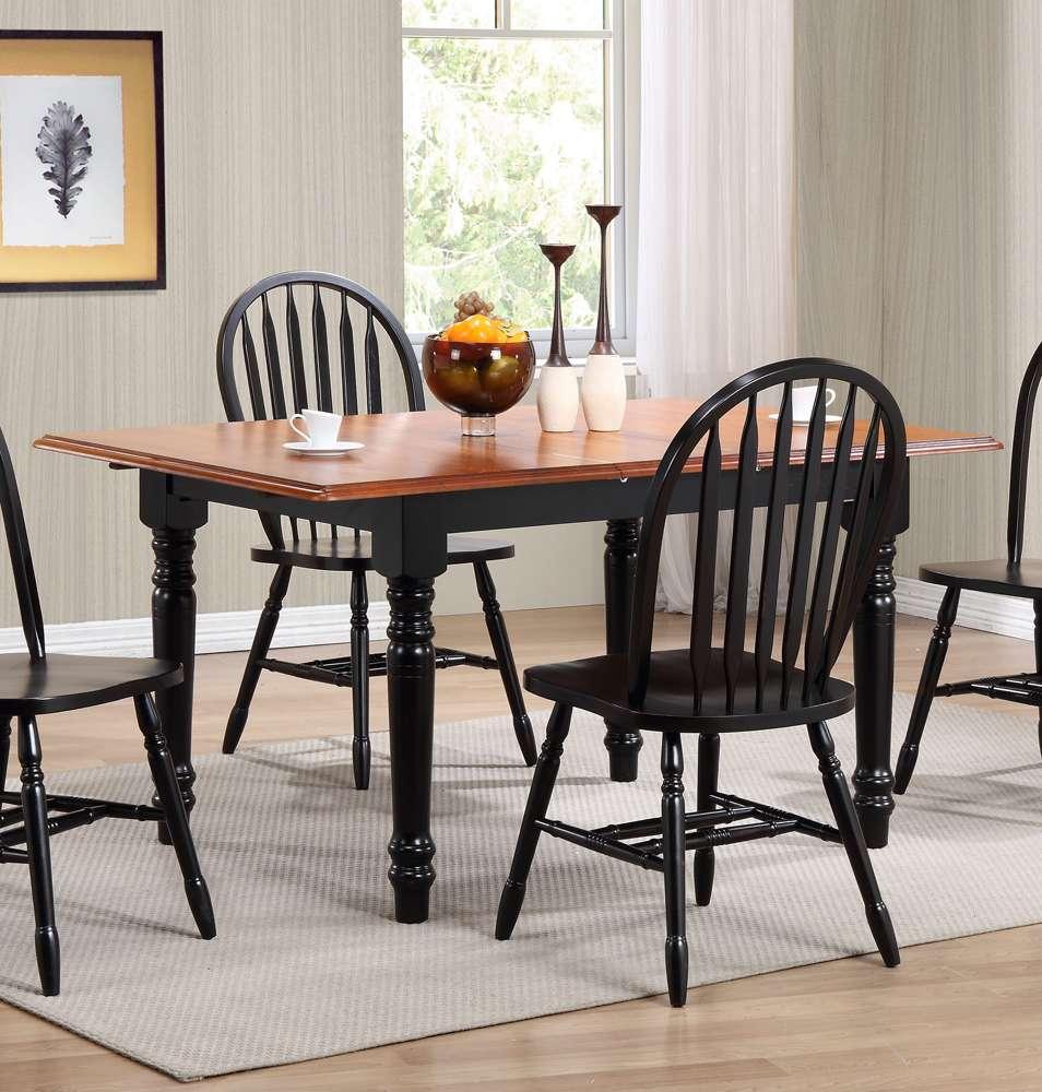 Sunset Trading -  Black Cherry Selections 60in Rectangular Extendable Butterfly Leaf Dining Table  - PK-TLB3660-BCH veiw 3