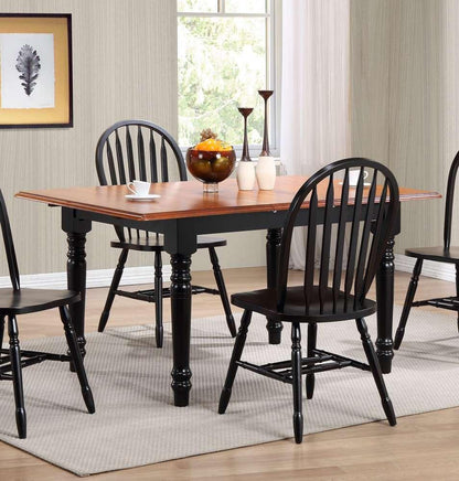 Sunset Trading -  Black Cherry Selections 60in Rectangular Extendable Butterfly Leaf Dining Table  - PK-TLB3660-BCH veiw 3