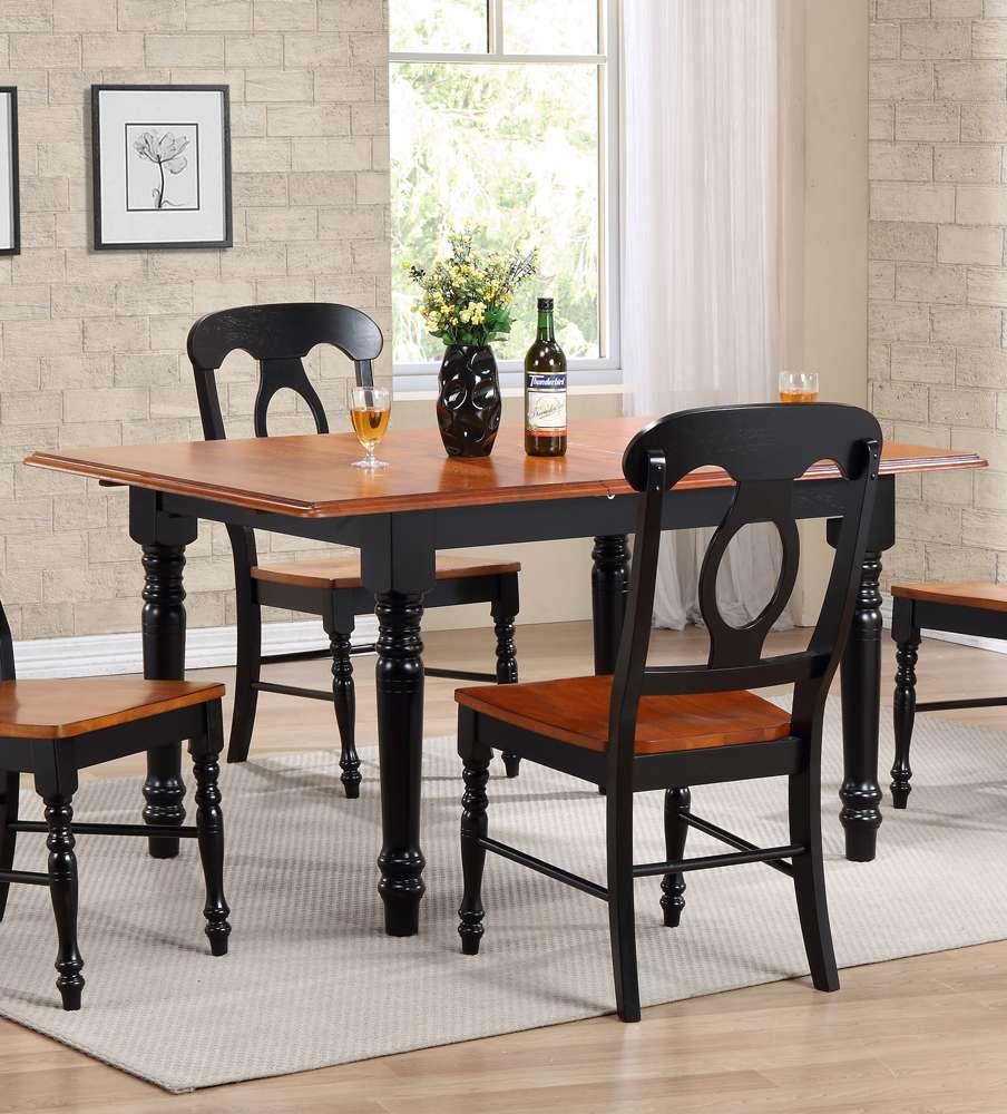 Sunset Trading -  Black Cherry Selections 60in Rectangular Extendable Butterfly Leaf Dining Table  - PK-TLB3660-BCH veiw 5