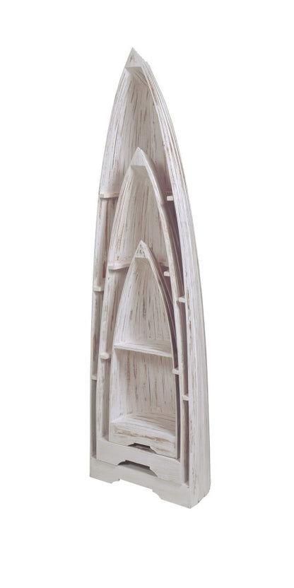 Sunset Trading - Shabby Chic Cottage 3 Piece Boat Shelves - CC-CAB1920LD-WW veiw 3