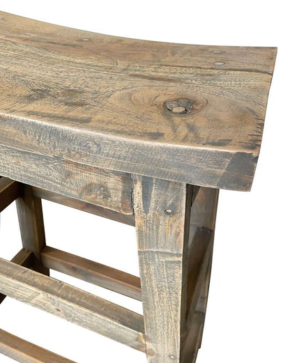 Sunset Trading -  Shabby Chic Cottage  60in Rectangular Narrow Counter Height 3 Piece Dining Table Set with Backless Barstools  - CC-TAB246S-DW veiw 7