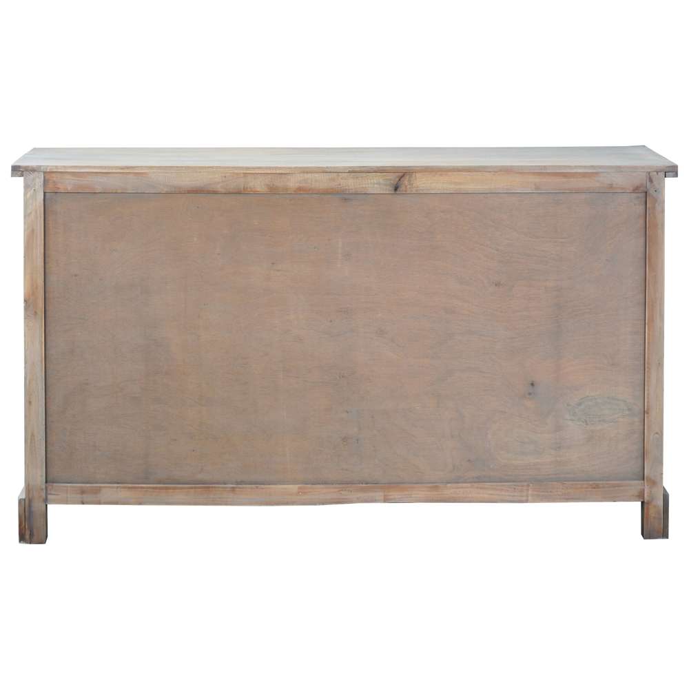 Sunset Trading -  Shabby Chic Cottage  63in Arched Glass Door Credenza  - CC-CAB1706S-DW veiw 3