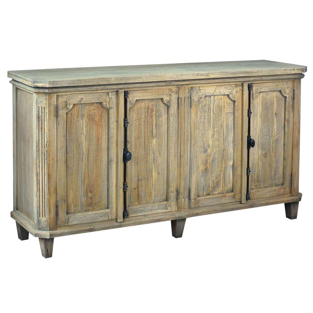 Sunset Trading -  Shabby Chic Cottage  71in Panel Door Credenza  - CC-CAB291S-DW veiw 1