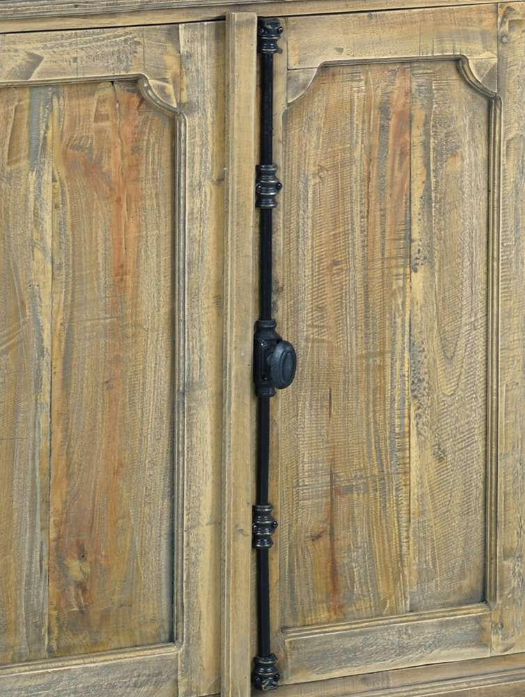 Sunset Trading -  Shabby Chic Cottage  71in Panel Door Credenza  - CC-CAB291S-DW veiw 5