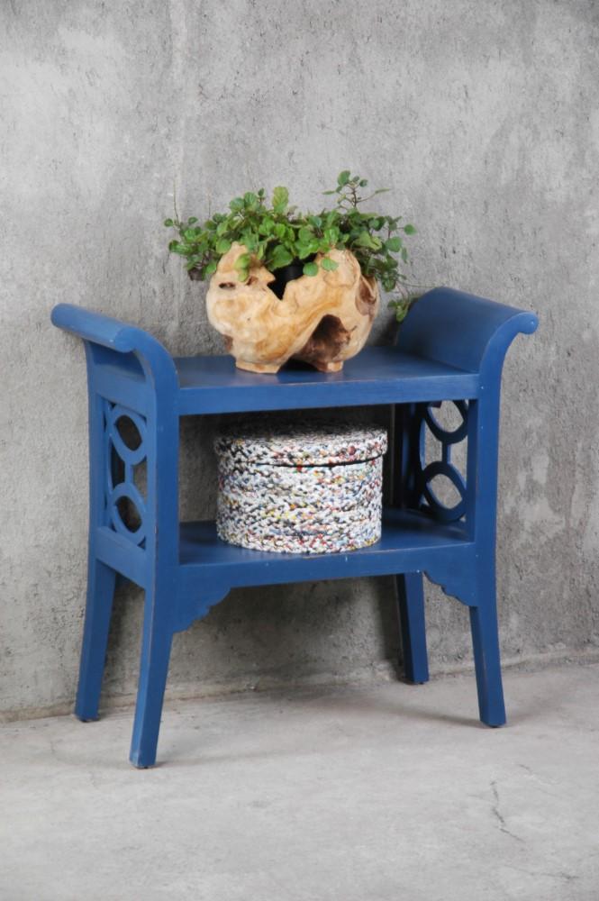 Sunset Trading - Shabby Chic Cottage Blue Accent Table And Console Blue - CC-TAB1033LD-SD veiw 2
