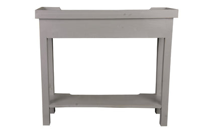 Sunset Trading - Shabby Chic Cottage Console Table 2 Drawers Shelf Antique Gray - CC-TAB2284LD-AG veiw 3