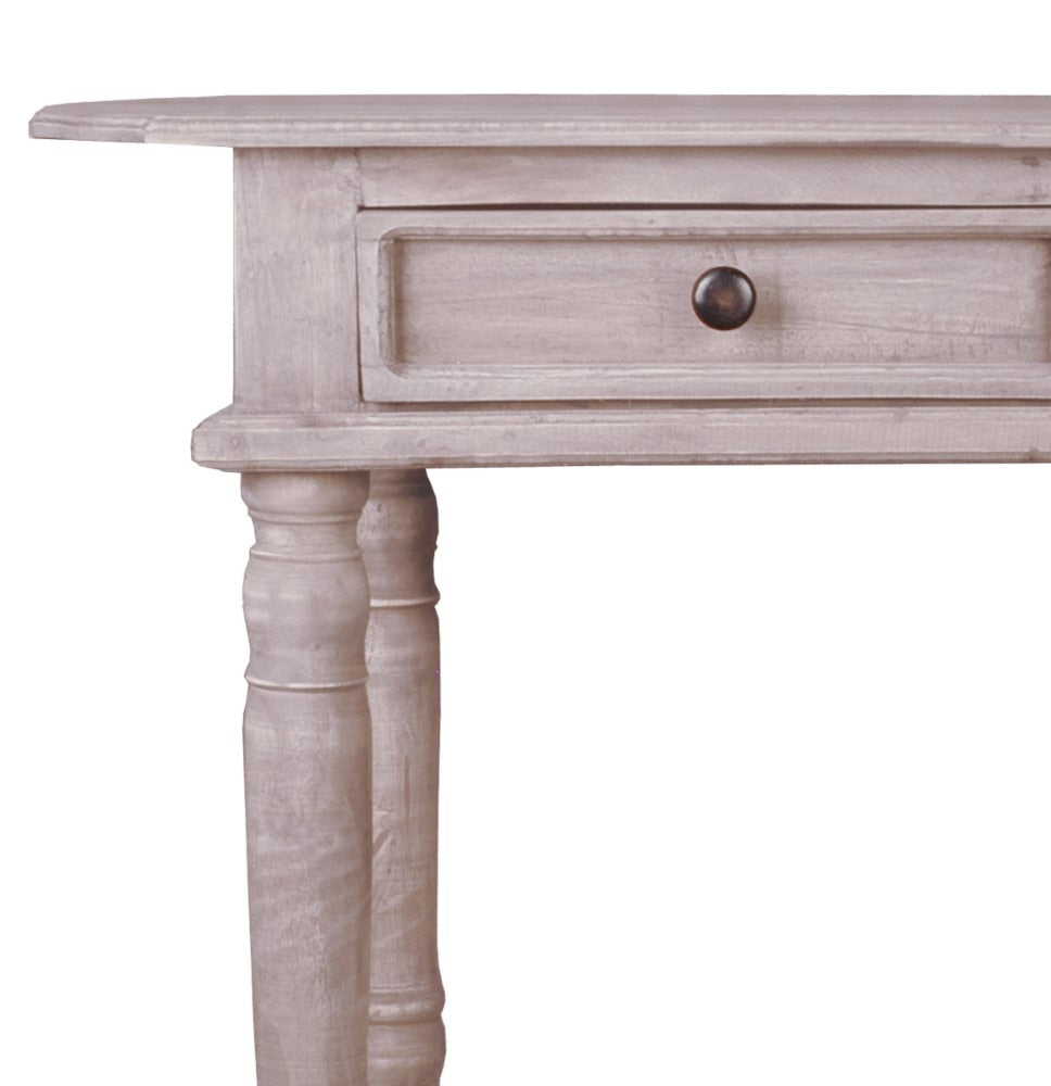 Sunset Trading - Shabby Chic Cottage Console Table Natural Limewash - CC-TAB2287S-LW veiw 4