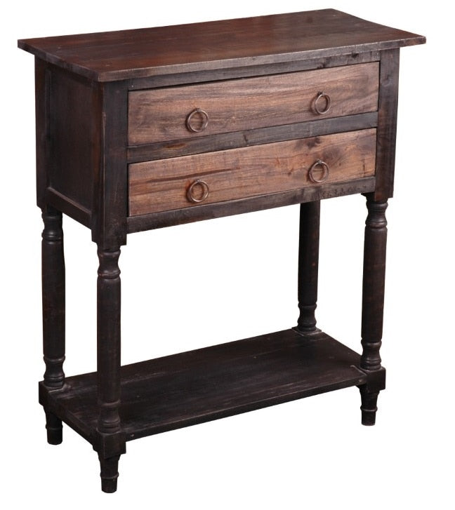 Sunset Trading - Shabby Chic Cottage Stacked Drawer Storage Table - CC-TAB014TT-BWRW veiw 1