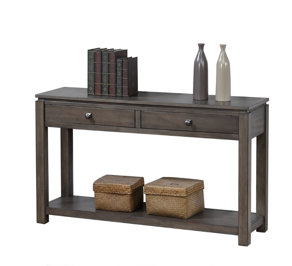 Sunset Trading - Shades Of Gray 3 Piece Living Room Table Set With Drawers And Shelves - DLU-EL1602-04-08 veiw 4