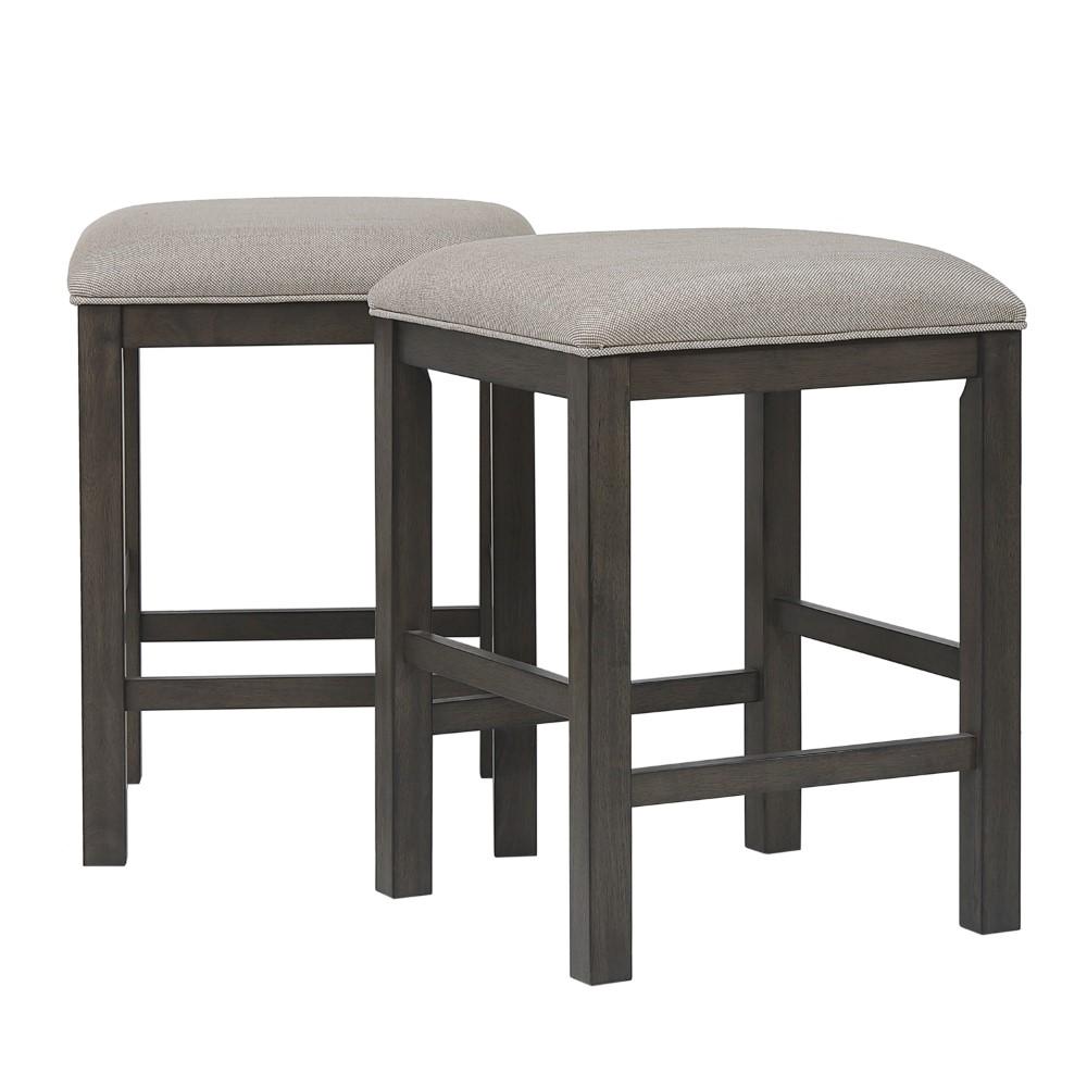 Sunset Trading - Shades of Gray 4 Piece Small Pub Table Set - Sofa Console with Stools - Rectangular - DLU-EL6518-4PC veiw 7