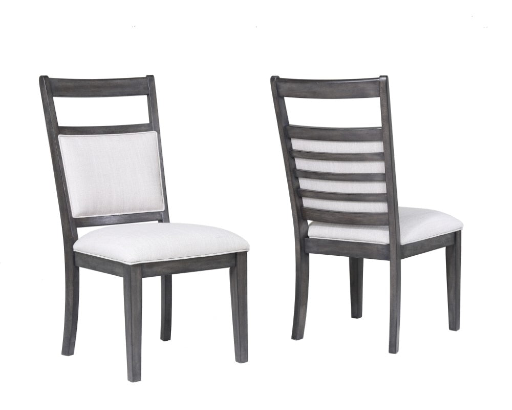Sunset Trading - Shades Of Gray 7 Piece Dining Set With Upholstered End Chairs - DLU-EL9282-4C100-2C90-7PC veiw 5