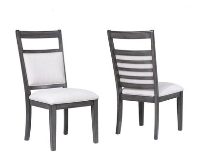 Sunset Trading - Shades Of Gray 7 Piece Dining Set With Upholstered End Chairs - DLU-EL9282-4C100-2C90-7PC veiw 5