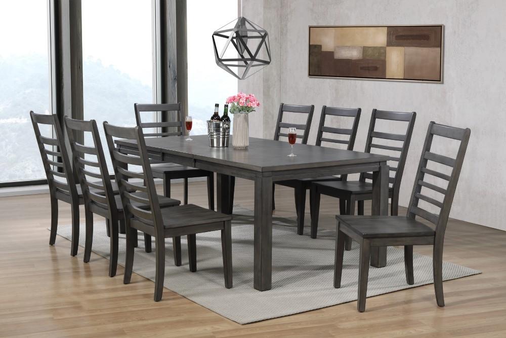 Sunset Trading - Shades Of Gray 9 Piece Dining Set - DLU-EL9282-C100-9PC veiw 2