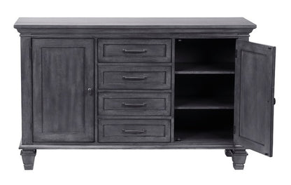 Sunset Trading - Shades of Gray China Cabinet - DLU-EL-BH veiw 2