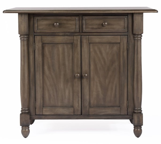 Sunset Trading - Shades Of Gray Drop Leaf Kitchen Island - DLU-KI-4222-AG veiw 2