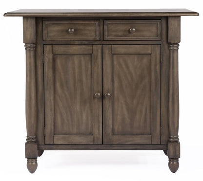 Sunset Trading - Shades Of Gray Drop Leaf Kitchen Island - DLU-KI-4222-AG veiw 2